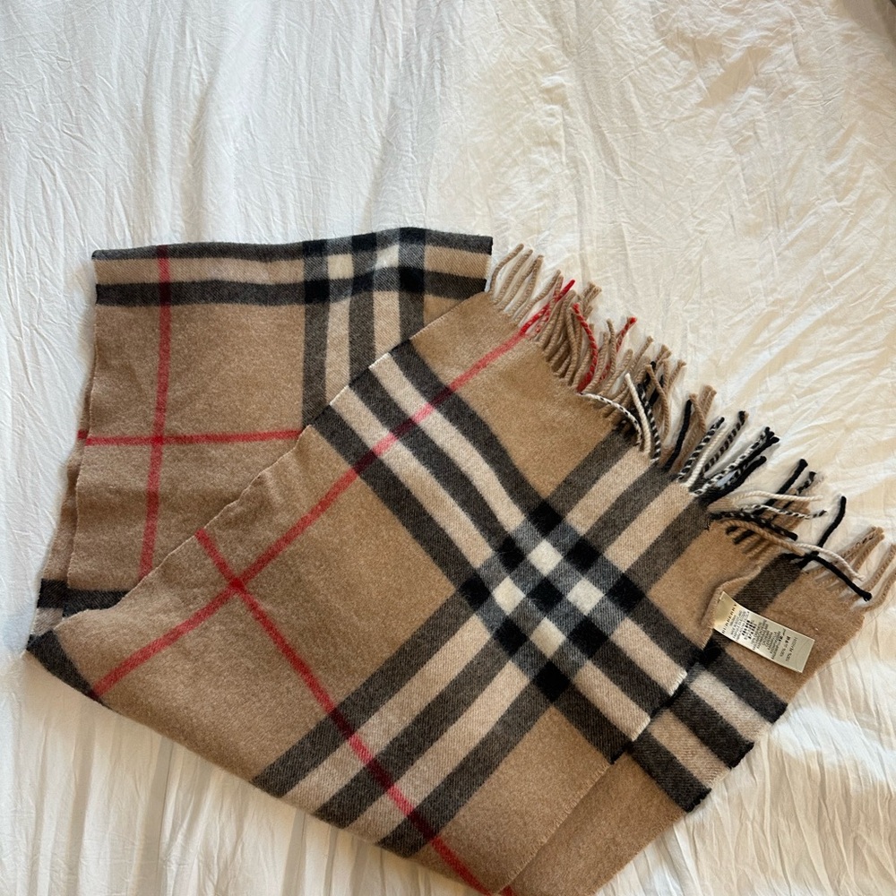 Burberry Cashmere Plaid Scarf